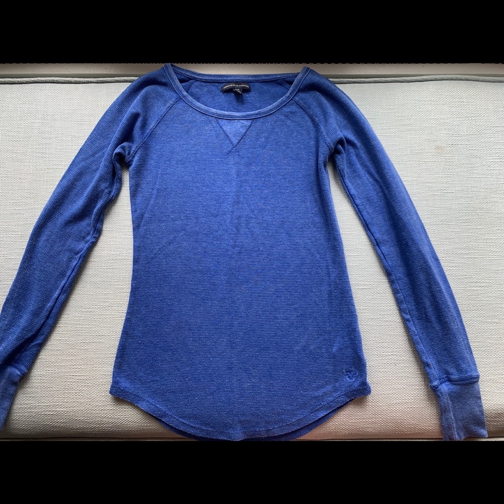 Dark blue long sleeve shirt